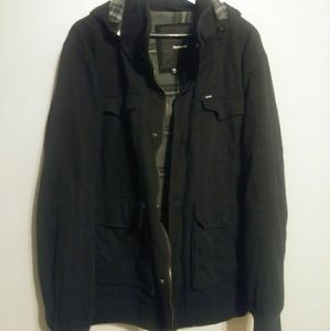 Black and Gray Hurley Jacket